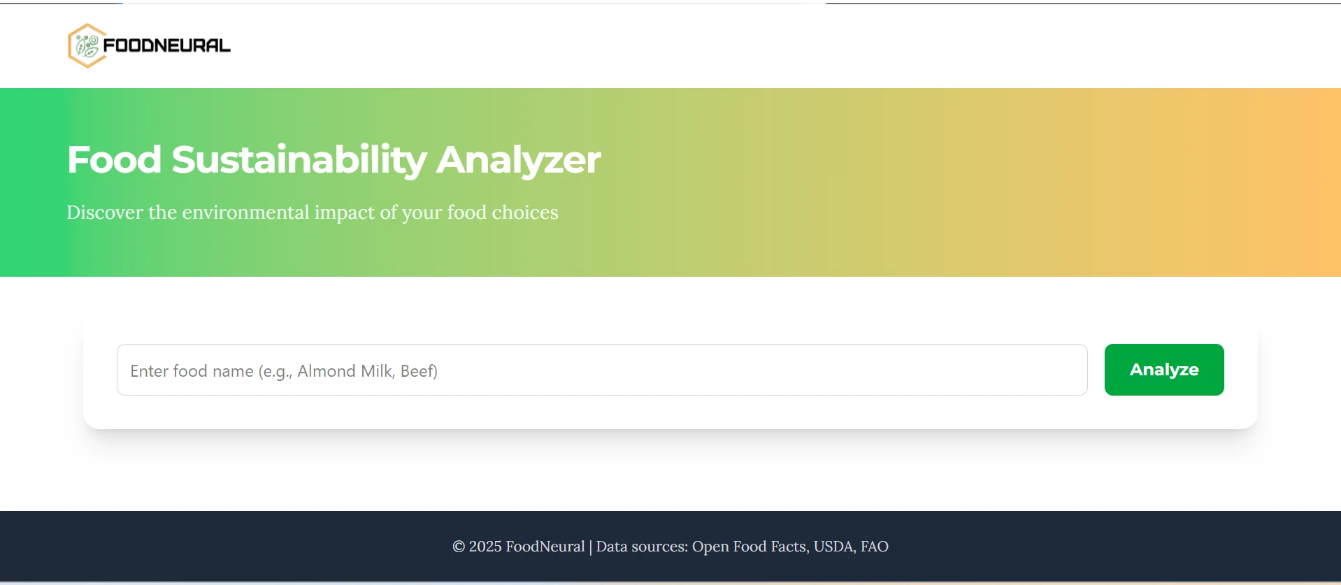 FoodNeural screenshot 1